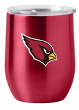 Arizona Cardinals Travel Tumbler 16oz Stainless Steel Curved