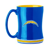 Los Angeles Chargers Coffee Mug 14oz Sculpted Relief Team Color