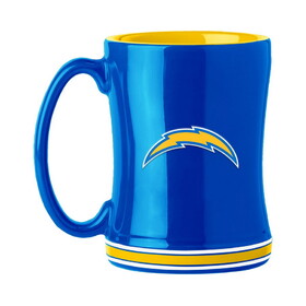 Los Angeles Chargers Coffee Mug 14oz Sculpted Relief Team Color