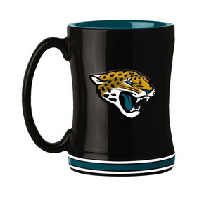 Jacksonville Jaguars Coffee Mug 14oz Sculpted Relief Team Color