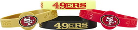 San Francisco 49ers Bracelets 4 Pack Silicone