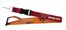 Virginia Tech Hokies Lanyard Reversible Red/Orange