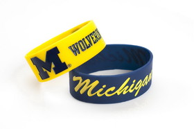Michigan Wolverines Bracelets 2 Pack Wide