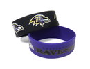 Baltimore Ravens Bracelets - 2 Pack Wide
