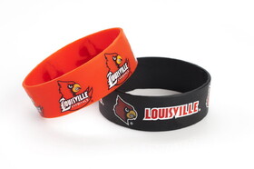 Louisville Cardinals Bracelets - 2 Pack Wide