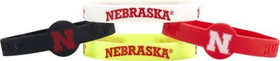 Nebraska Cornhuskers Bracelets 4 Pack Silicone