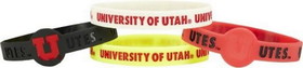 Utah Utes Bracelets - 4 Pack Silicone
