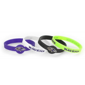 Baltimore Ravens Bracelets 4 Pack Silicone