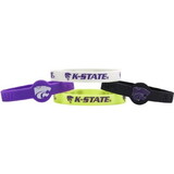 Kansas State Wildcats Bracelets - 4 Pack Silicone