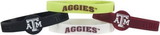 Texas A&M Aggies Bracelets - 4 Pack Silicone