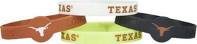 Texas Longhorns Bracelets - 4 Pack Silicone