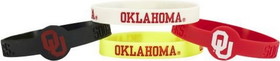 Oklahoma Sooners Bracelets 4 Pack Silicone