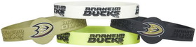 Anaheim Ducks Bracelets - 4 Pack Silicone