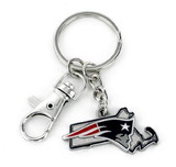 New England Patriots Keychain State Design