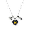 Michigan Wolverines Necklace Charmed Sport Love Football