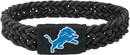 Detroit Lions Bracelet Braided Black