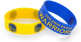 Golden State Warriors Bracelets 2 Pack Wide