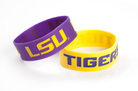 LSU Tigers Bracelets 2 Pack Wide