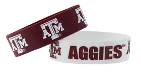 Texas A&M Aggies Bracelets - 2 Pack Wide
