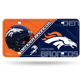 Denver Broncos License Plate Metal