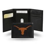 Texas Longhorns Wallet Trifold Leather Embroidered
