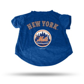 New York Mets Pet Tee Shirt Size XL