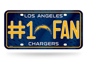 Los Angeles Chargers License Plate #1 Fan