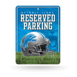 Detroit Lions Sign Metal Parking