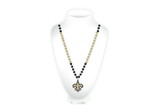 New Orleans Saints Beads with Medallion Mardi Gras Style