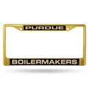 Purdue Boilermakers License Plate Frame Metal Gold