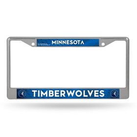 Minnesota Timberwolves License Plate Frame Chrome Printed Insert