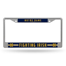 Notre Dame Fighting Irish License Plate Frame Chrome Printed Insert