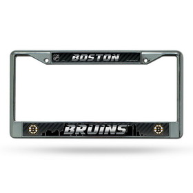 Boston Bruins License Plate Frame Chrome Printed Insert