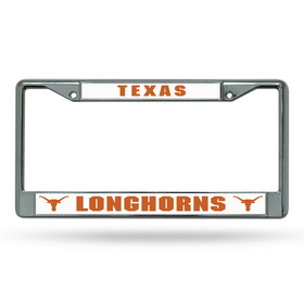 Texas Longhorns License Plate Frame Chrome
