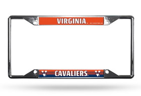 Virginia Cavaliers License Plate Frame Chrome EZ View