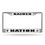 Las Vegas Raiders License Plate Frame Chrome Silver Raider Nation
