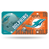 Miami Dolphins License Plate Metal