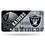 Oakland Raiders License Plate Metal