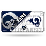 Los Angeles Rams License Plate Metal