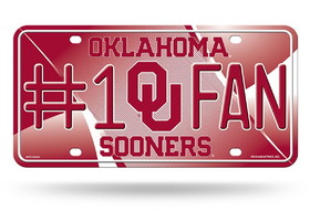 Oklahoma Sooners License Plate #1 Fan Alternate