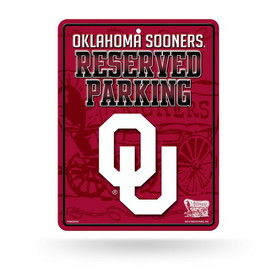 Oklahoma Sooners Metal Parking Sign