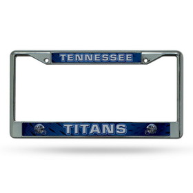 Tennessee Titans License Plate Frame Chrome Printed Insert