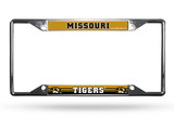 Missouri Tigers License Plate Frame Chrome EZ View