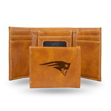 New England Patriots Wallet Trifold Laser Engraved