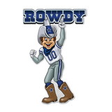 Dallas Cowboys Pennant Shape Cut Mascot Design