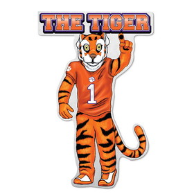 Clemson Tigers Pennant Shape Cut Mascot Design
