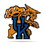 Kentucky Wildcats Pennant Shape Cut Mascot Design