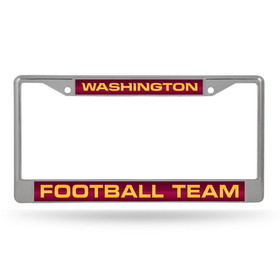 Washington Football Team License Plate Frame Laser Cut Chrome
