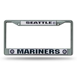 Seattle Kraken License Plate Frame Chrome Printed Insert