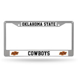 Oklahoma State Cowboys License Plate Frame Chrome
